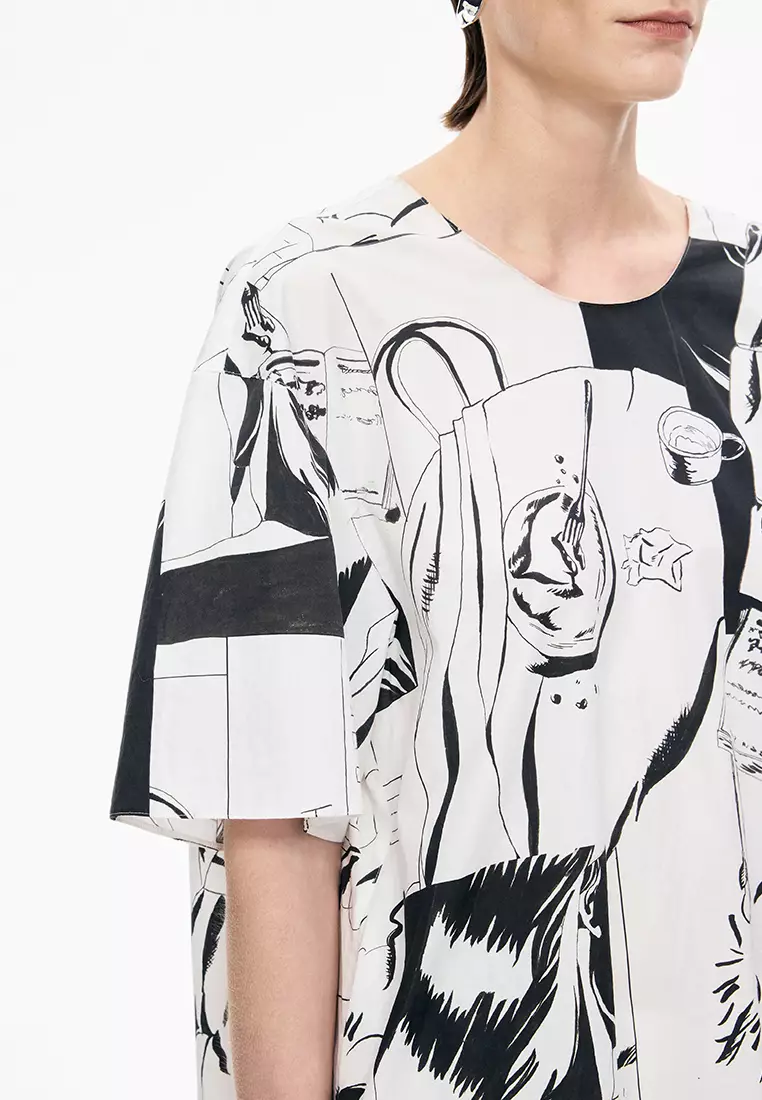 全棉任意形OVERSIZE短袖TOP