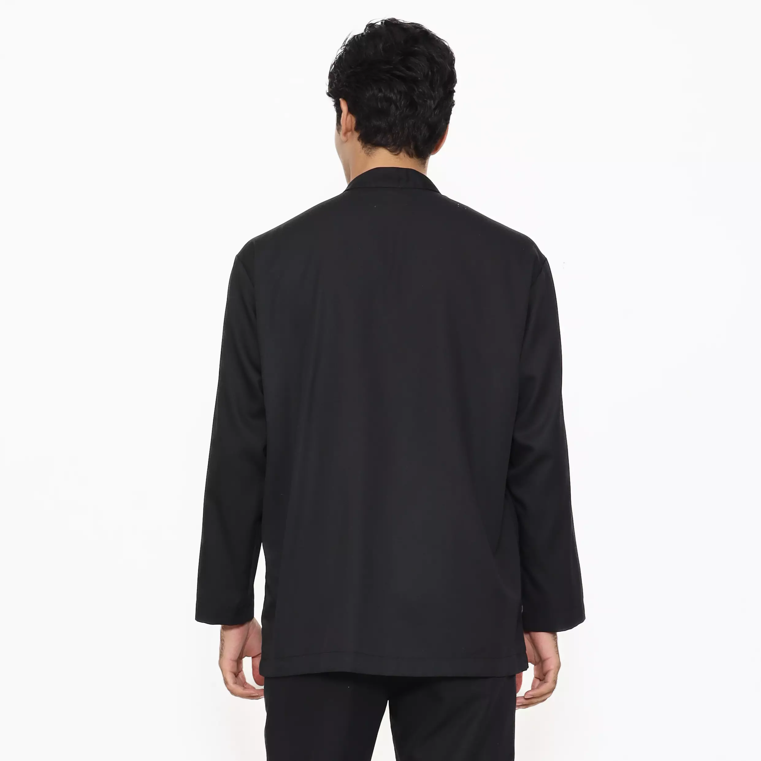 Baju Koko Hitam KK 48 Black PJG