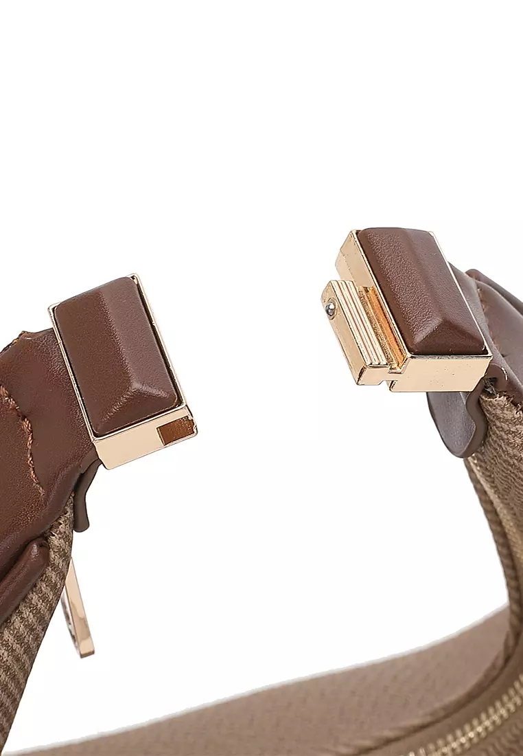 Women's Top Handle Bag / Sling Bag / Crossbody Bag / Shoulder Bag (手拿袋 / 斜孭袋 / 單肩包) - 棕色