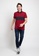 FOREST red Forest Premium Weight Cotton Stretchable Colour Block Polo T Shirt Men Slim Fit Collar Tee - 23715-56Maroon 769DEAA676FB52GS_5