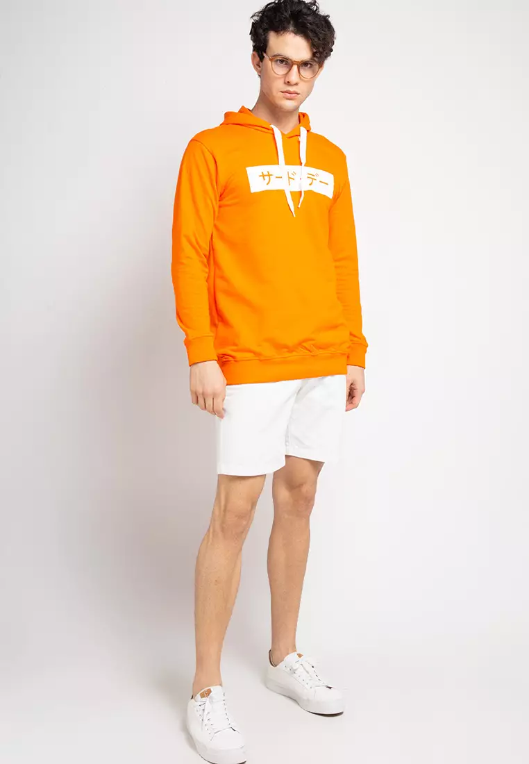MO156 hoodies invert katakana orange bright
