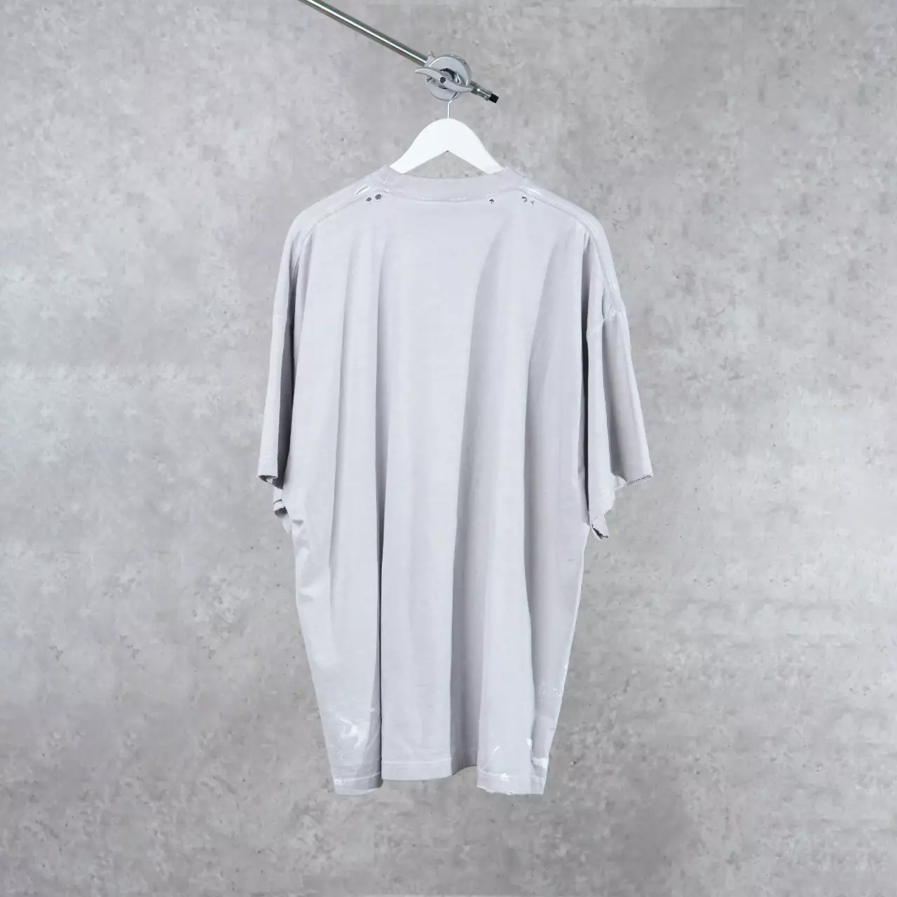 Kaos BALENCIAGA BOXING LOGO RED GREY TSHIRT 100% ORIGINAL