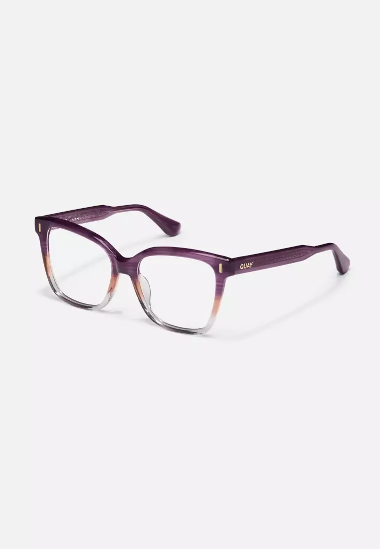 QUAY Well Read Optical Eyeglasses - Plum Gradient