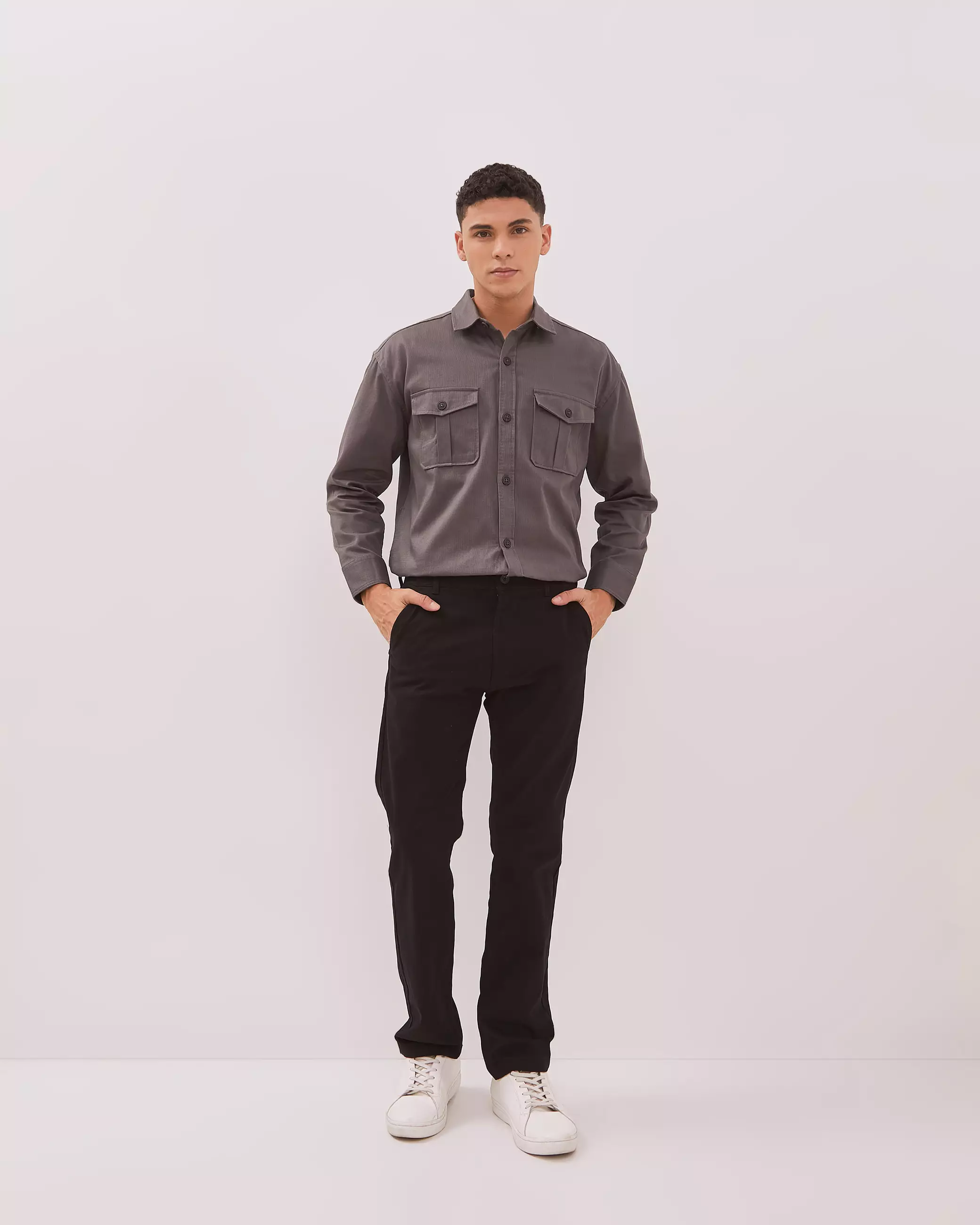 AMK Celana Chino Pria Panjang PT Jeno Lp Black