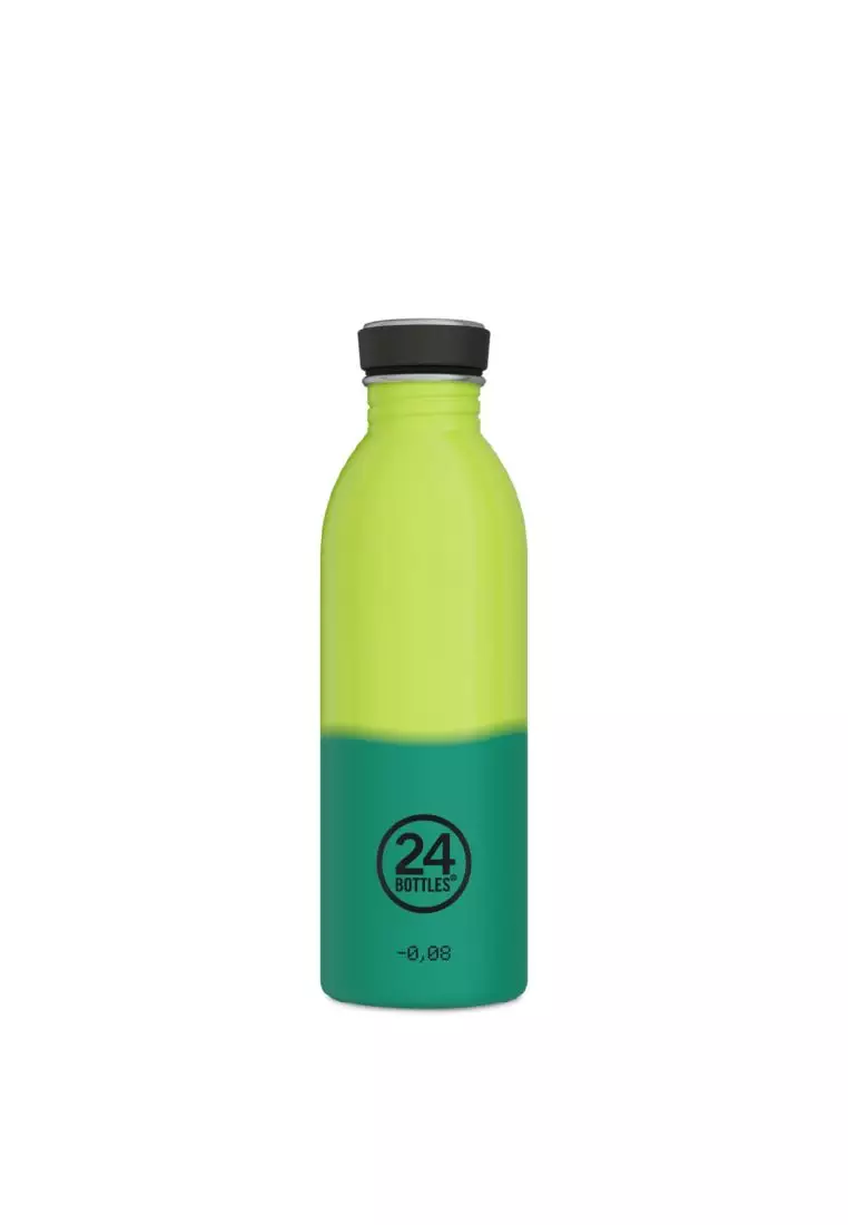 24 Bottles Urban 500ML Glossy Finish Water Bottle - Reactive Yellow Green