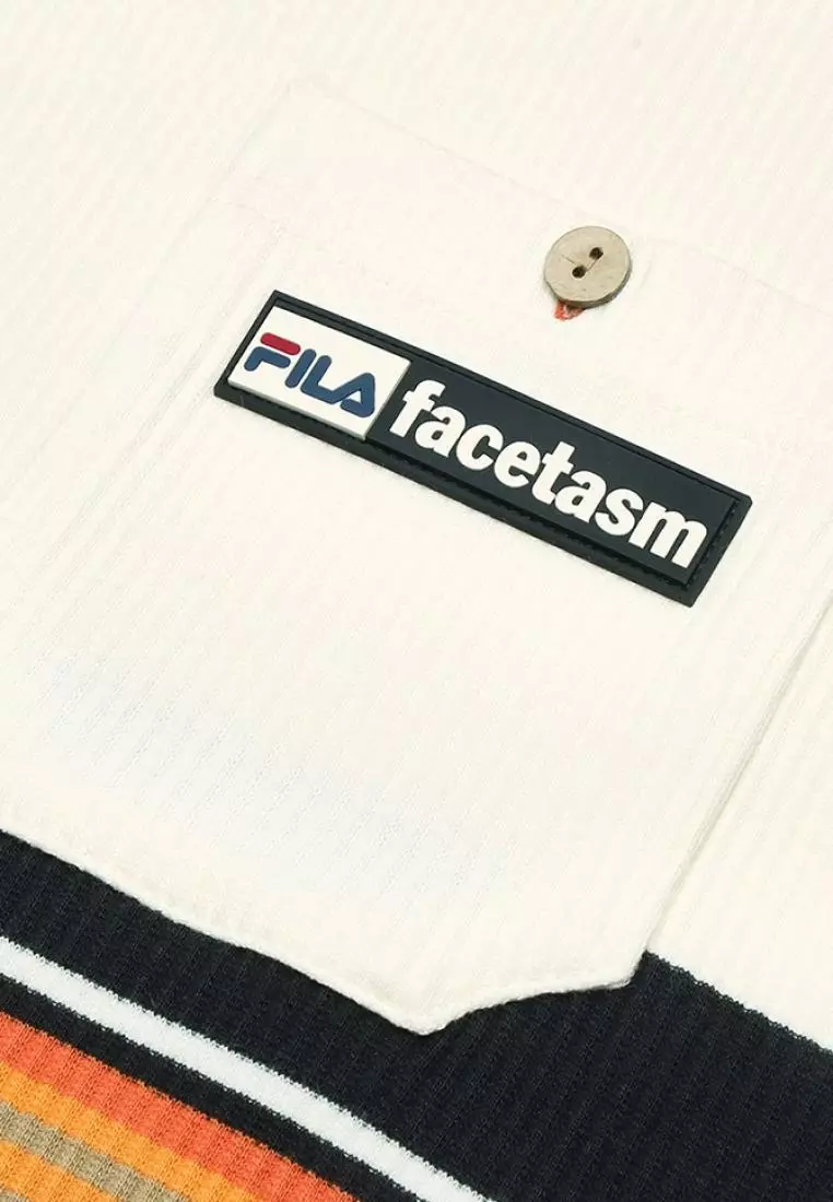 FILA FUSION x FACETASM Men's Short Sleeve T-shirt in Ash