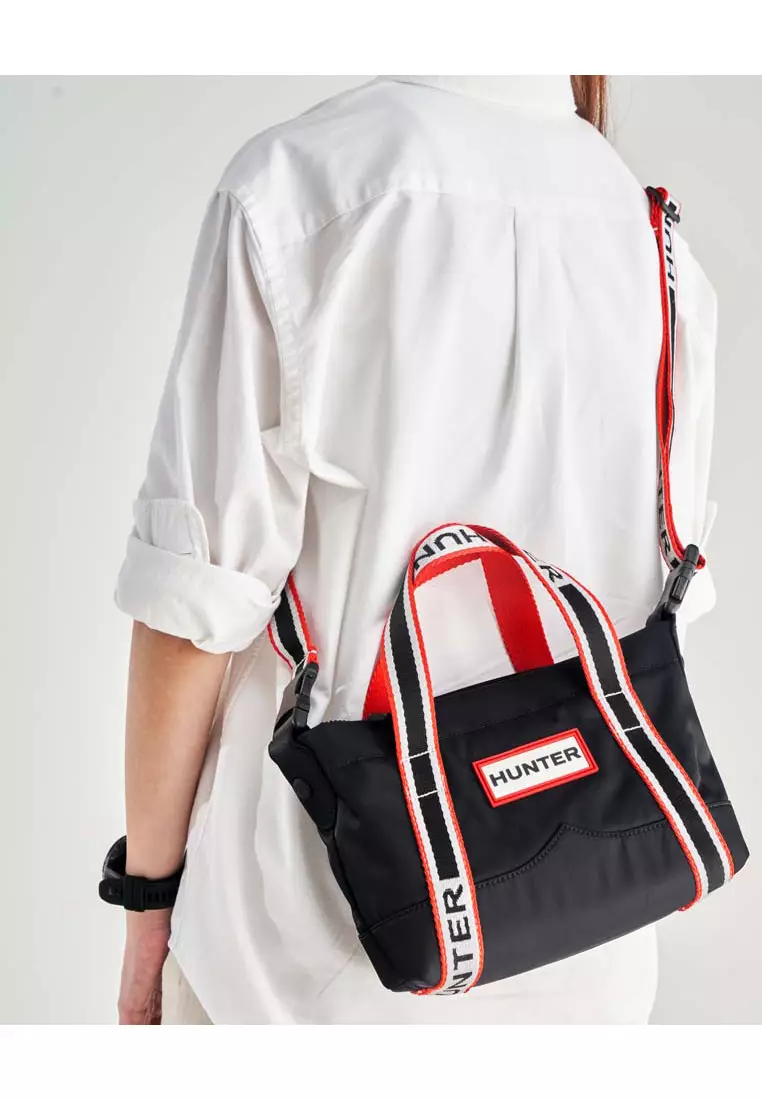 ◆HUNTER◆ UNISEX Nylon Top Clip Tote Mini Bag Festicoral Hunter Mini Topclip Nylon Tote Bag