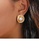 Glamorousky white Fashion Simple Plated Gold Irregular Geometric Imitation Pearl Stud Earrings 264A7AC9854A71GS_4