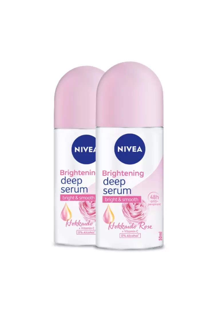 PACK OF 2 Deodorant Brightening Serum Hokkaido Anti-Perspirant Roll-on with Vitamin C, 50ml