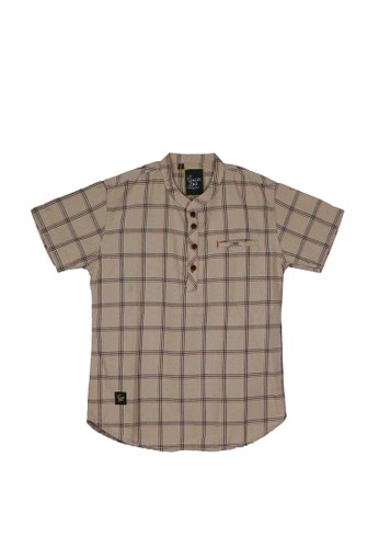 Jual Orkids Wear Uncle Kemeja Flanel Lengan Pendek Uncle 03 Cream Original Zalora Indonesia