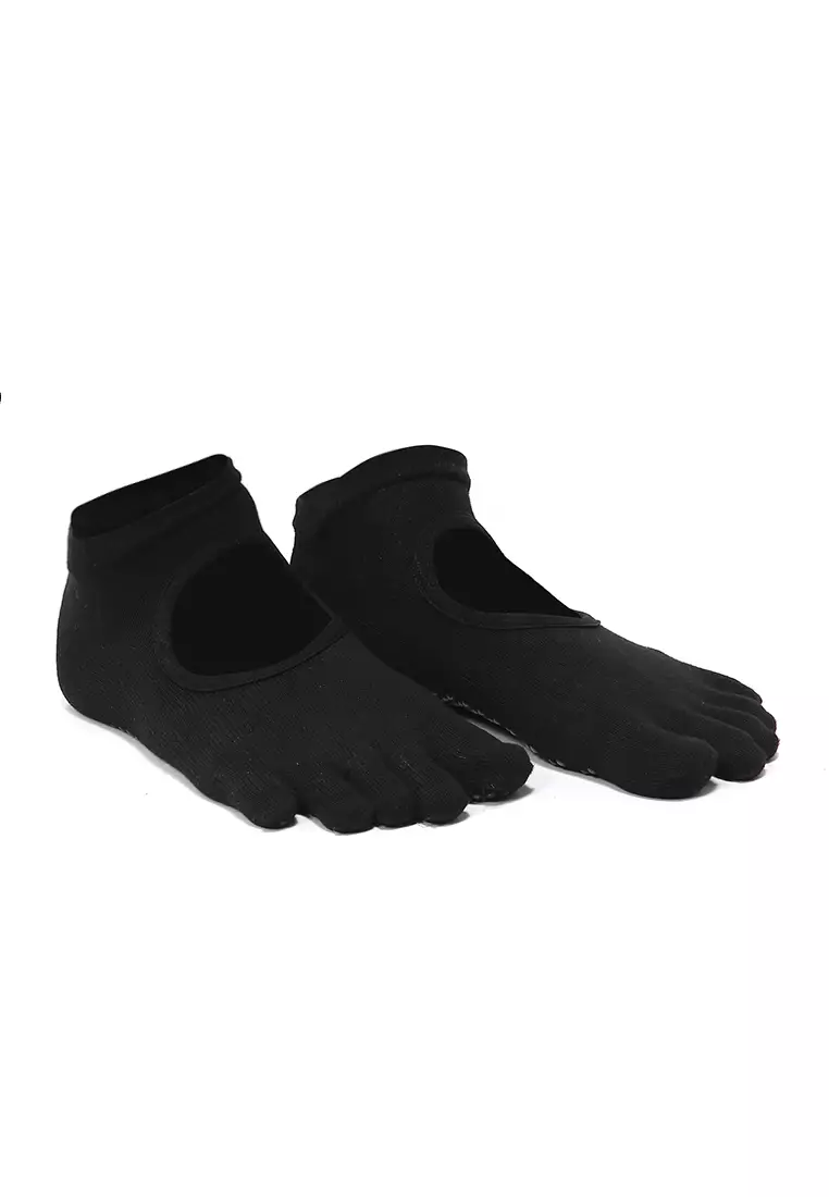Seish Sock Kaos Kaki Khusus Yoga Anti Slip Size 34-39 Sporty Design Material Cotton ORIGINAL - Black