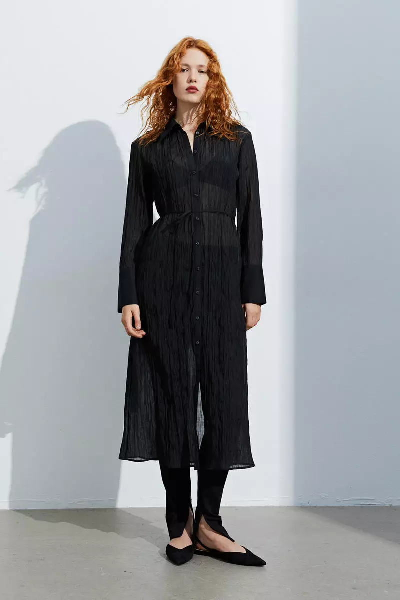Buy H&M Tie-belt shirt dress 2025 Online ZALORA