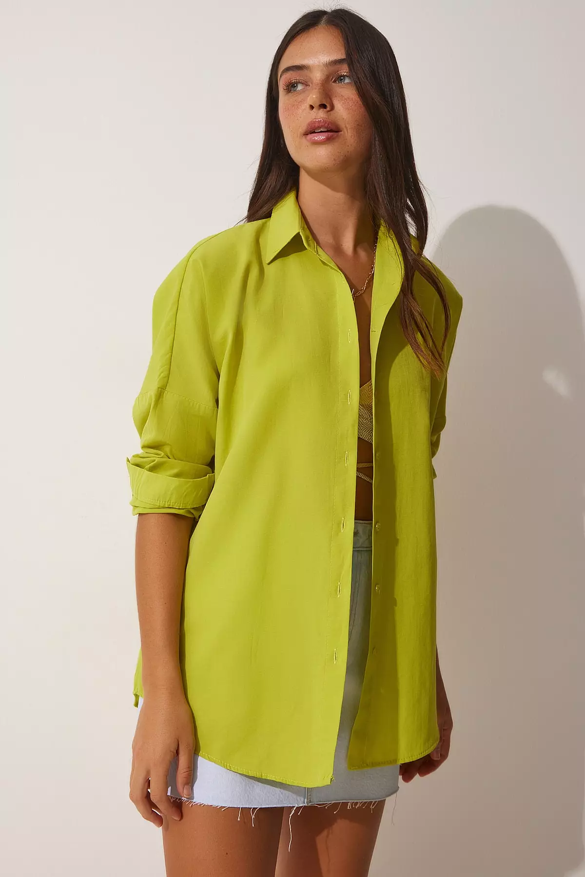 Oversize Long Basic Shirt