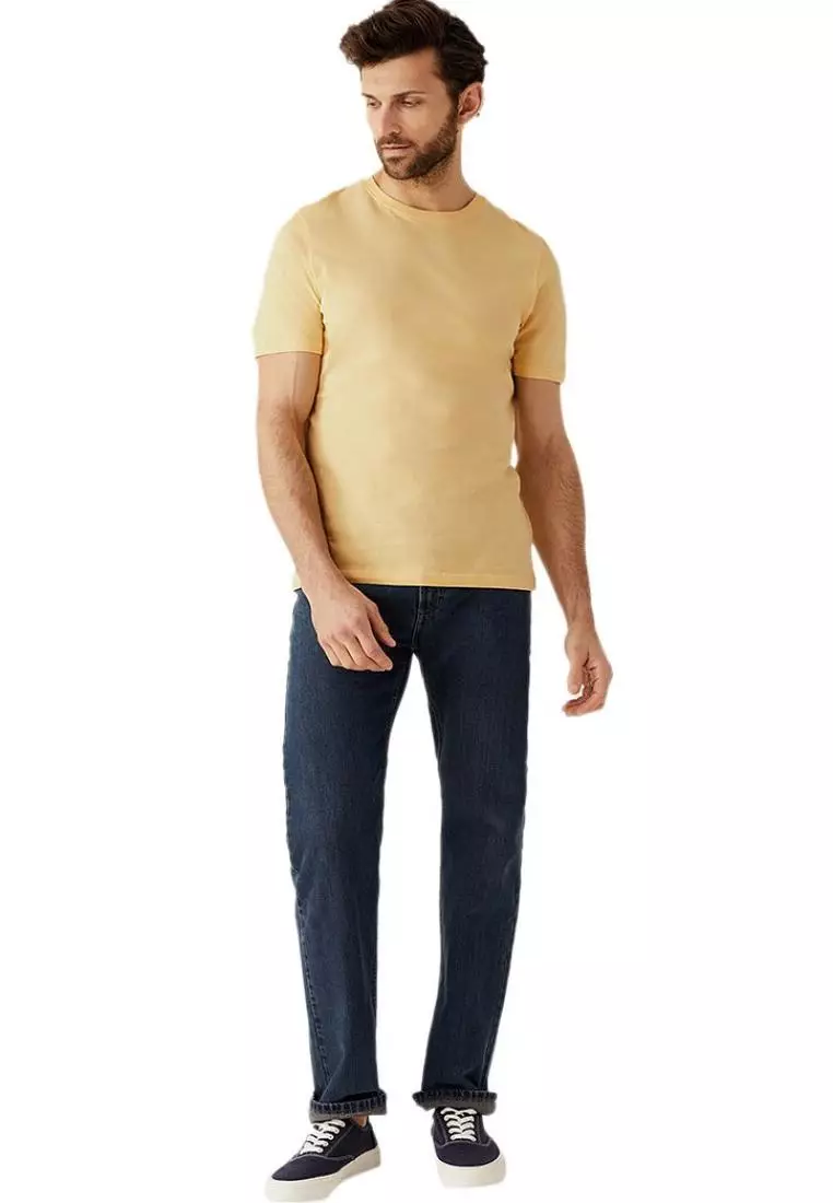 marks and spencer mens yellow shirts