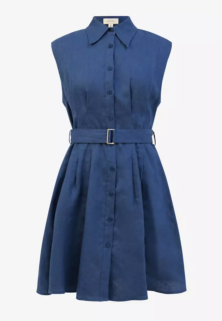 Ami Linen Mini Beach Dress
