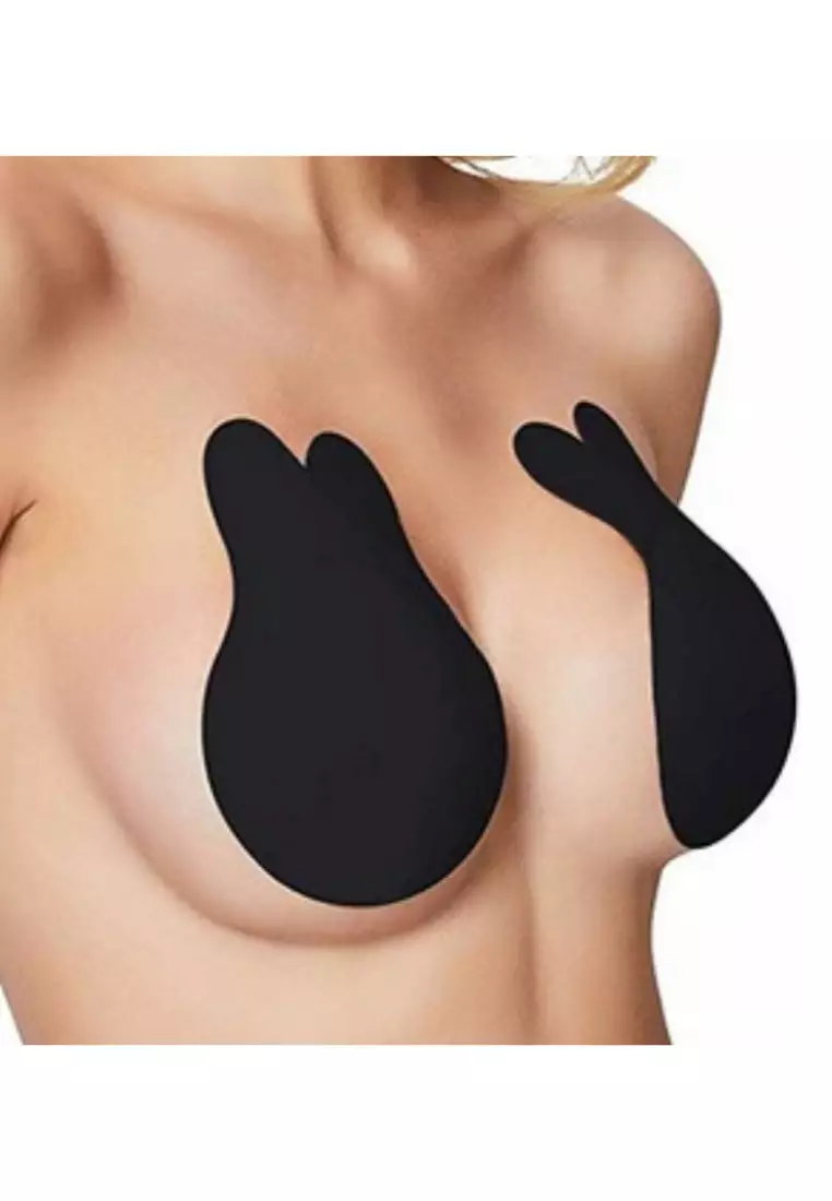 2 Pack Dahlia Breast Lift Up Nubra in Black Seamless Invisible Reusable Adhesive Stick On Bra 隐形聚拢胸