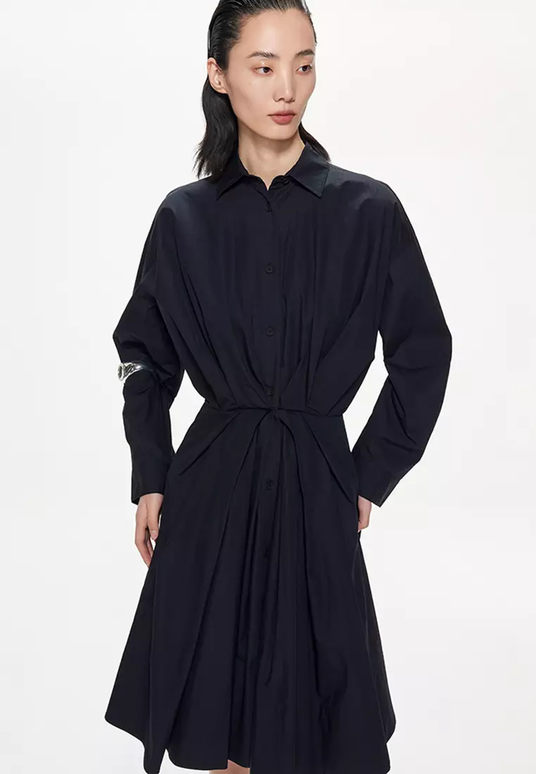 JNBY Women's Shirt-Dress with Straight Silhouette