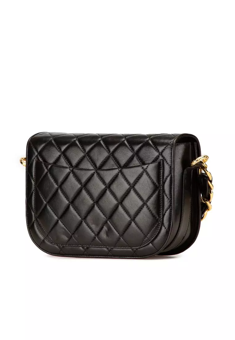 Pre-Loved Chanel Cc Quilted Lambskin Chain Flap