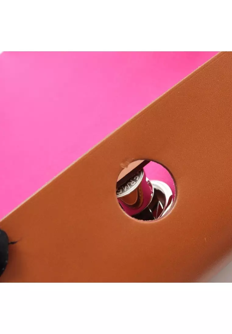 Pre-Loved Hermès herBag Zip PM magnolia Dune Handbag toile ash vache hunter Pink purple light brown silver hardware 2WAY Y stamp