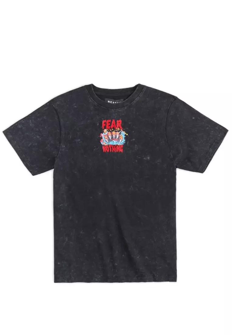 NYC Streetwear - Stay Wild Tiger Short Sleeves Tee - Black