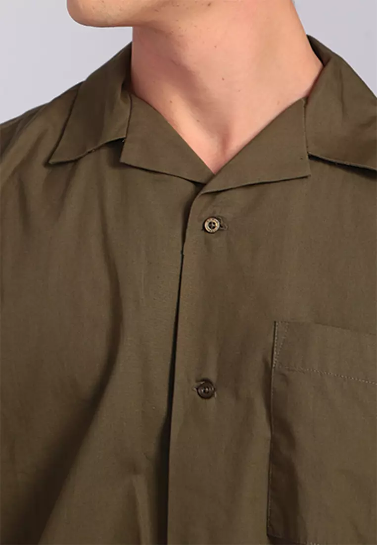 Kemeja Kerah Terbuka Lengan Pendek E051P06