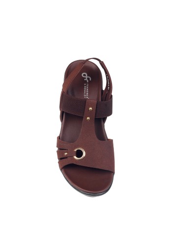 Jual Fransisca Renaldy Sandal Wedges Wanita Dengan Tali Belakang