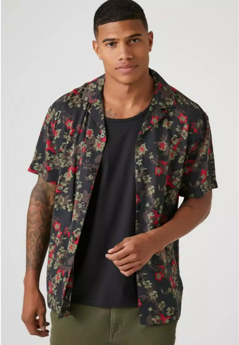Buy FOREVER 21 Floral Print Short Sleeve Shirt 2024 Online