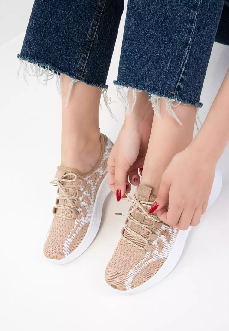 Mink-White Women's Sneaker 20718