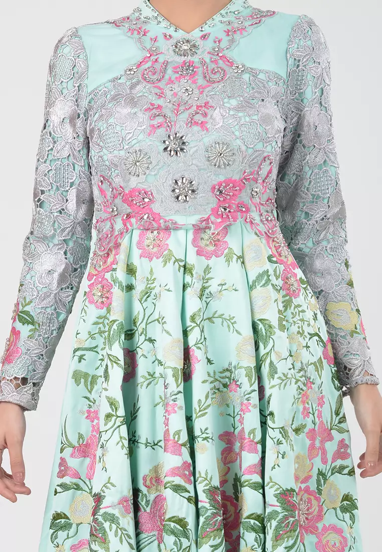 Bibiq Gamis Brokat Satin