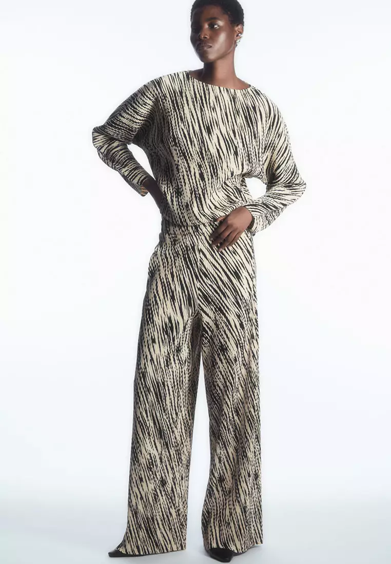 Buy COS Pleated Elasticated Trousers 2024 Online ZALORA Singapore