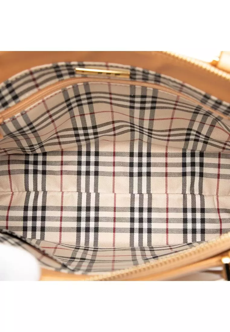 Pre-Loved Burberry Leather Tote
