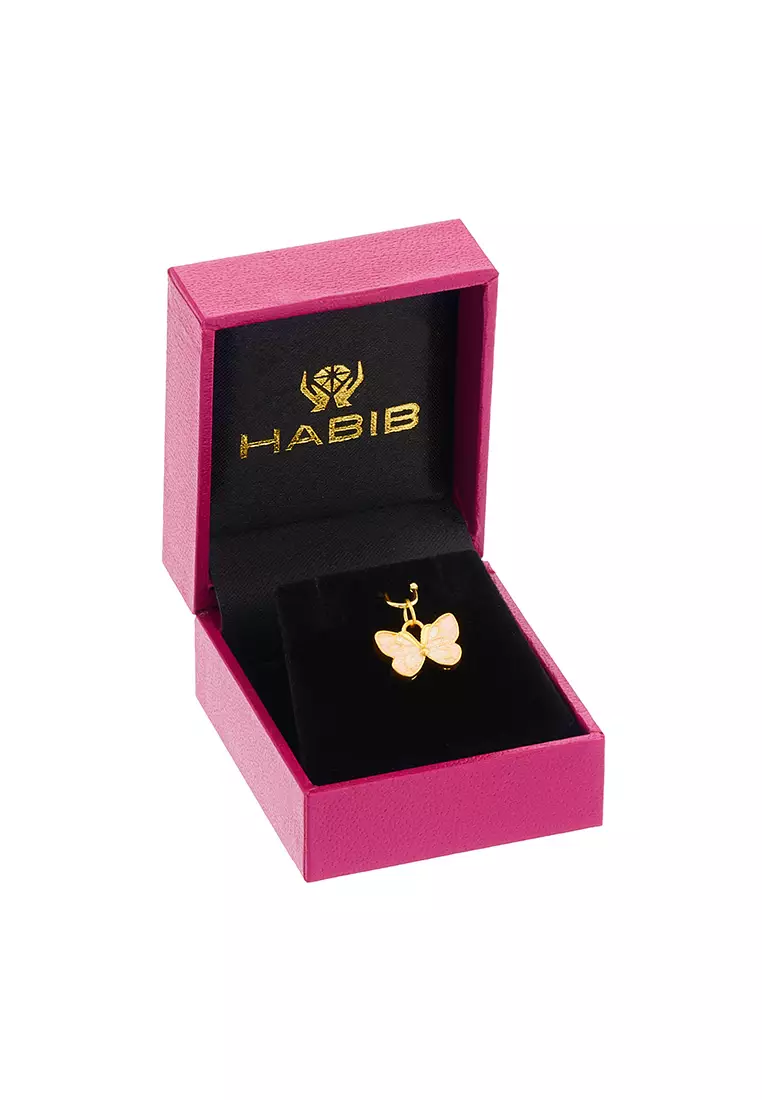 HABIB 999/24K Yellow Gold Pendant (Butterfly) 9GP00521224