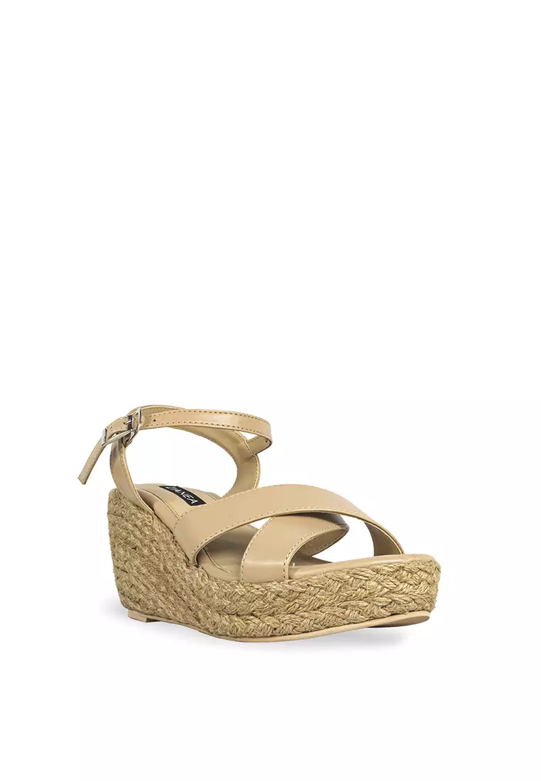 Cross cheap strap wedge