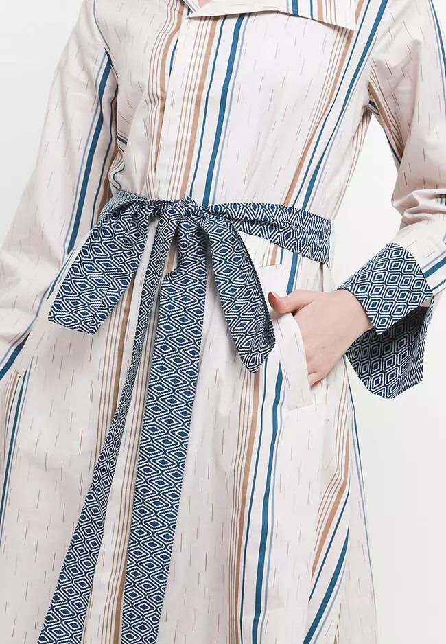 Pilea Dress Lurik Udan Liris