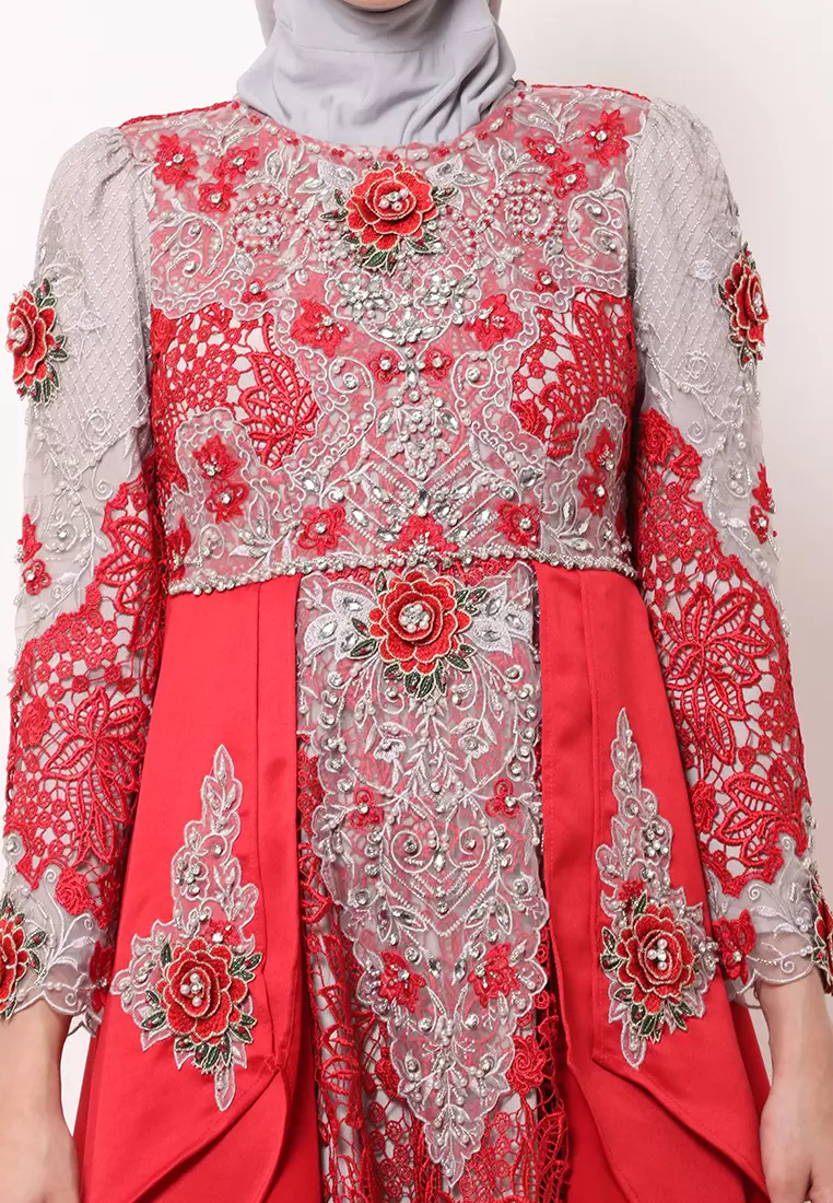 Bibiq Gamis Brokat Satin