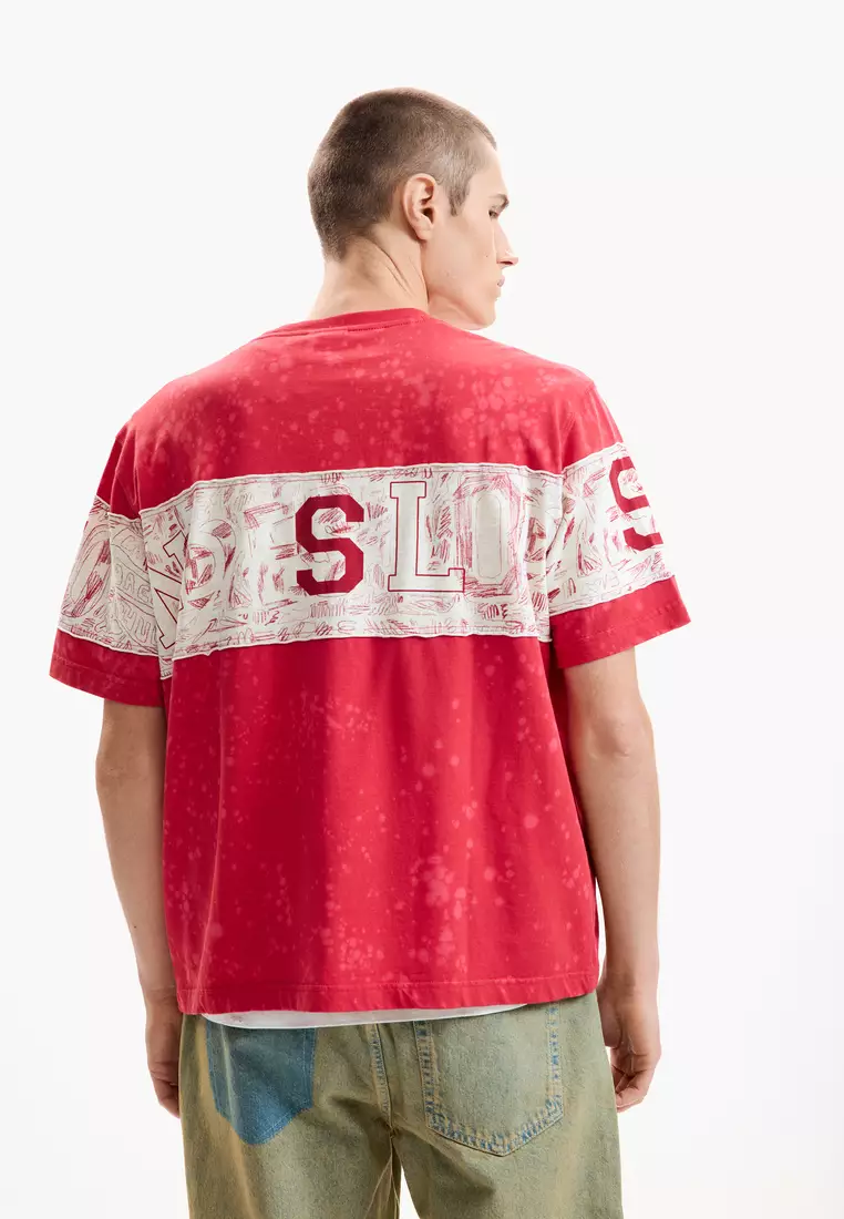 Alphabet Print Short Sleeve T-Shirt
