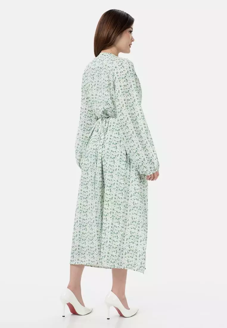 Orchid Long Dress in Green