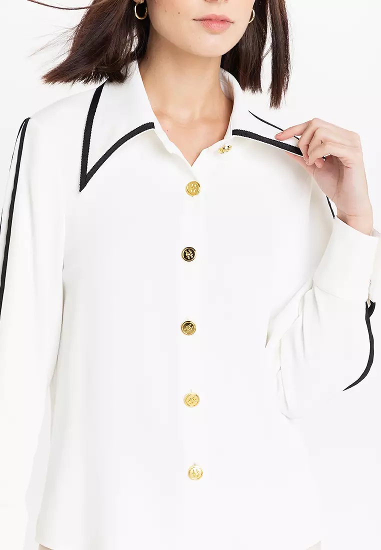 Elegant Long Sleeves Shirt Blouse