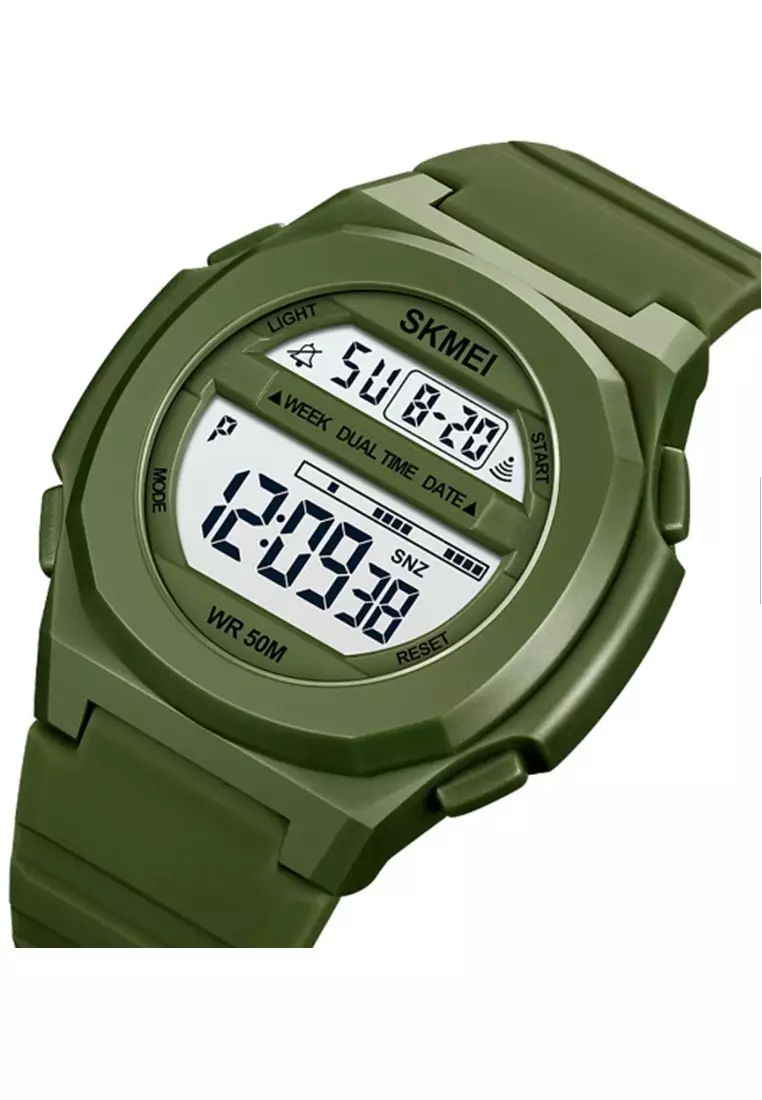 Jam Tangan Digital Pria Waterproof Many Function Strap Tali Material PU Silicone GN95 ORIGINAL