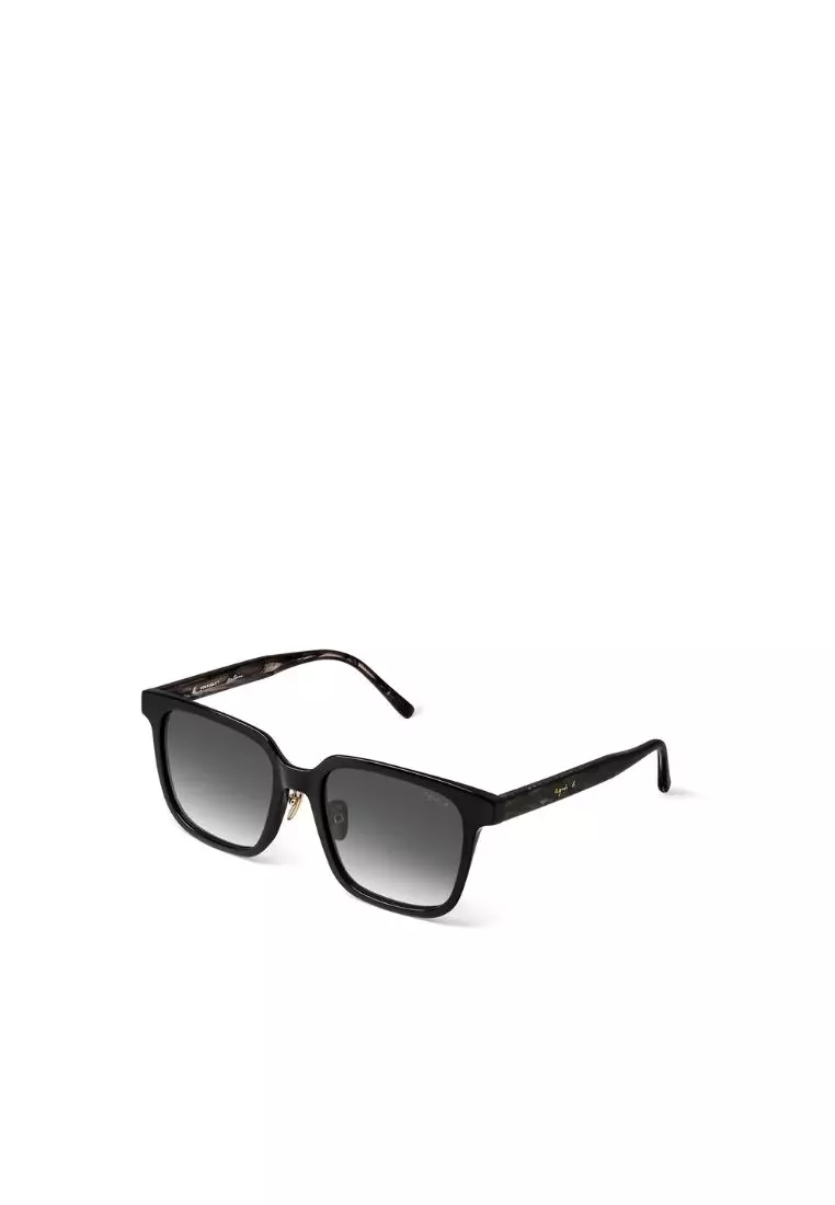 black and white Romy striped sunglasses