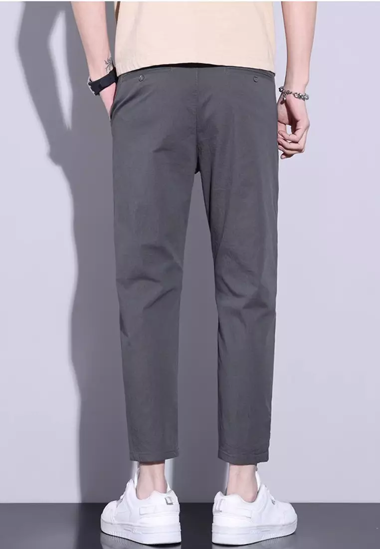 Cropped Pants Ankle Pants Suit Men Buy Trendyshop Man's Slim Ankle