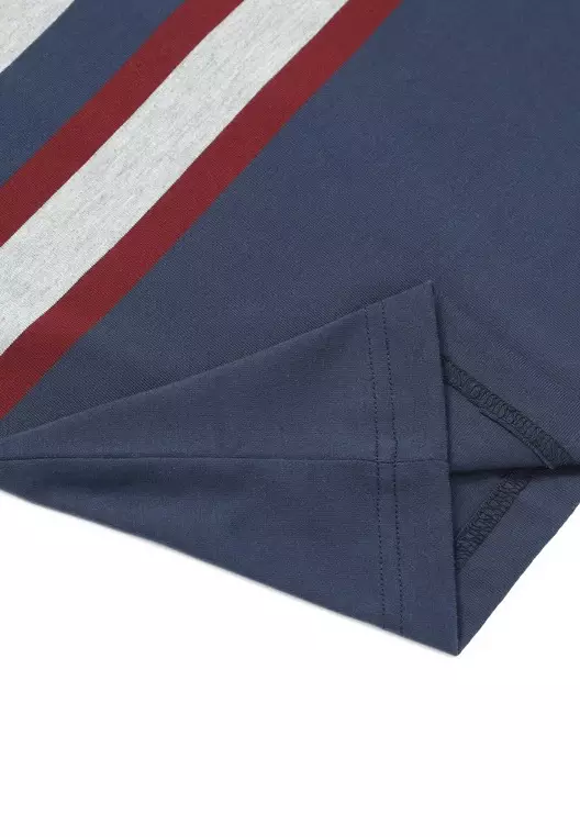 POLICE T-Shirt Salur Bordir Cotton Premium Pria