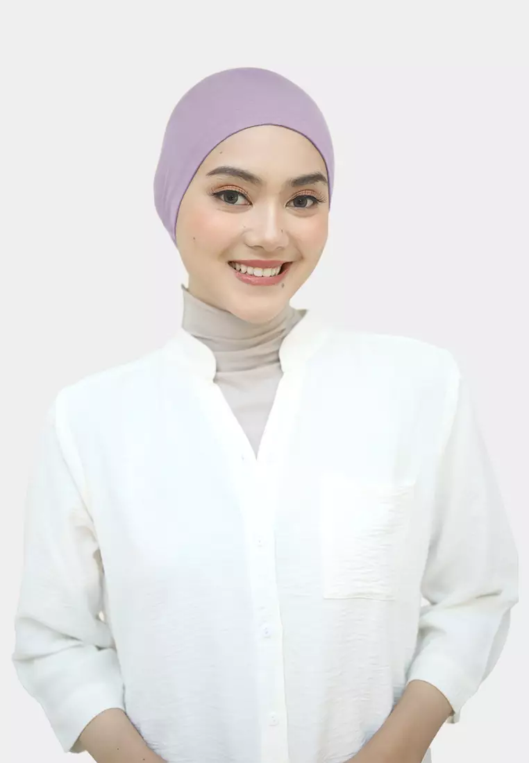 Ciput Tali Inner Hijab Rayon Basic Dalaman Hijab - Iris Purple