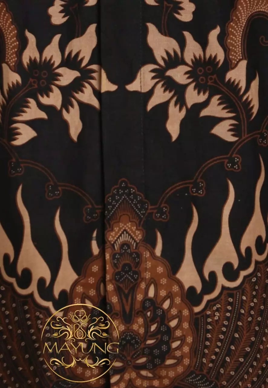 Black Bharah Kemeja Batik Pria Premium Slimfit Modern Lengan Panjang
