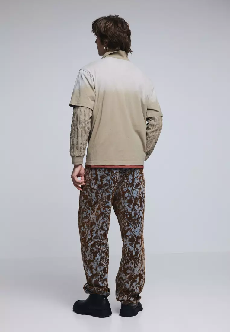 Double long-sleeve polo shirt