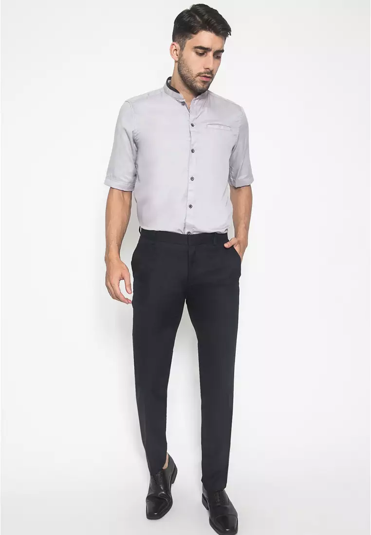 Slim Fit - Celana Formal - Celana Pria - Double Pocket - F.958.010.127