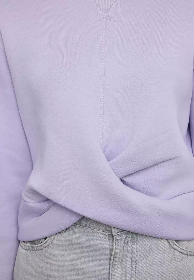 Criss Cross Detail Sweatshirt