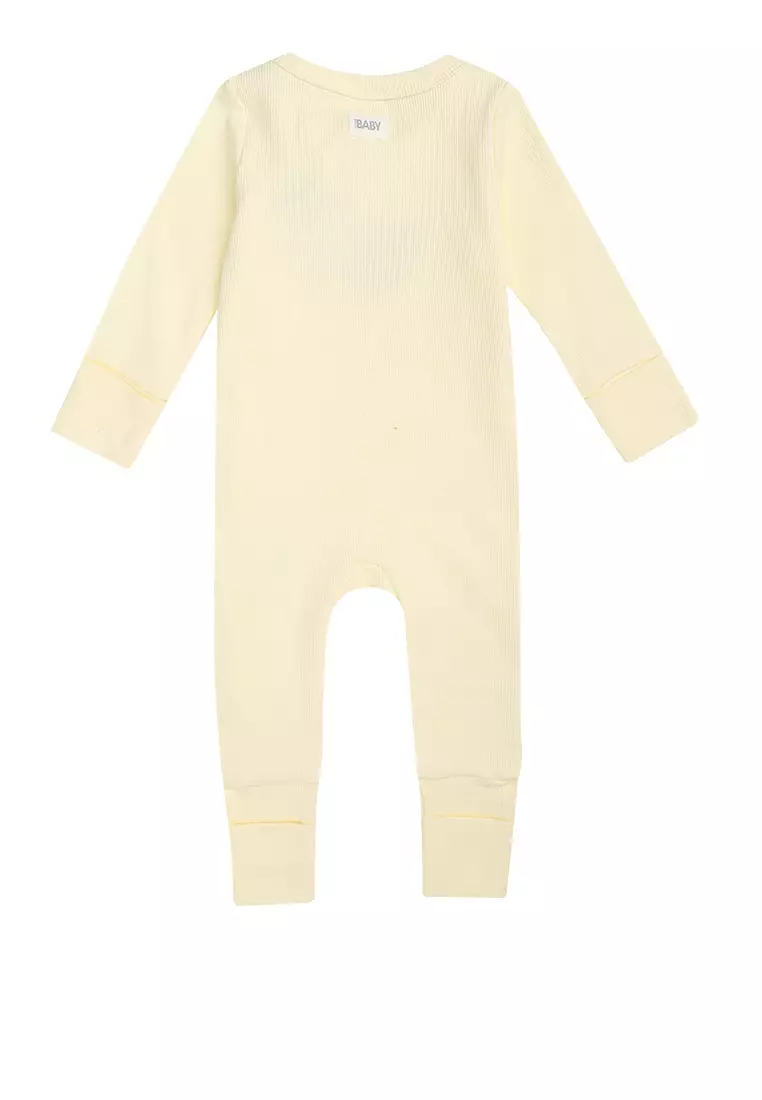 The Long Sleeve Rib Romper