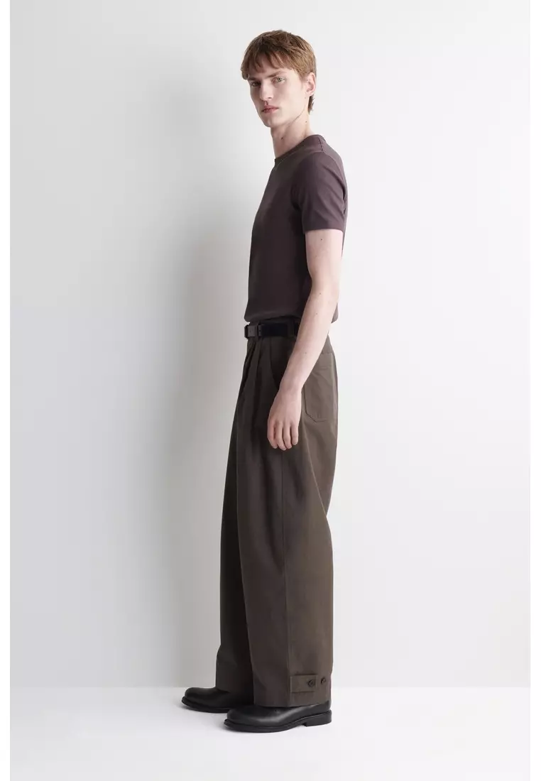 SLIM RIBBED COTTON T-SHIRT