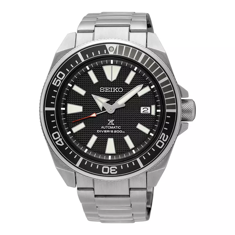 Jam Tangan Pria Seiko Prospex SRPF03K1 Samurai Automatic Black Dial Stainless Steel Strap